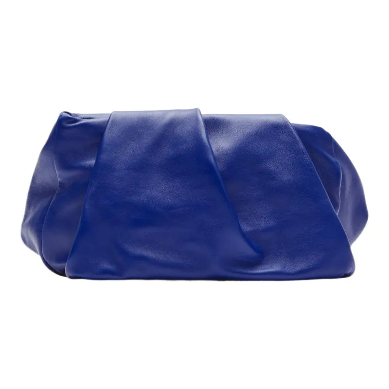 Burberry Lambskin Clutch Women's Knight Blue-2