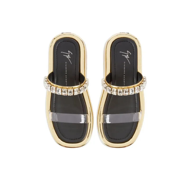 giuseppe zanotti Melburne Crystal Flat Sandals-4