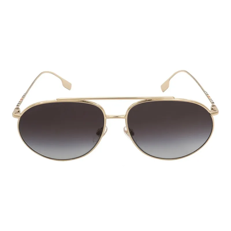 Burberry Metal Aviator Sunglasses Women's Gold-1
