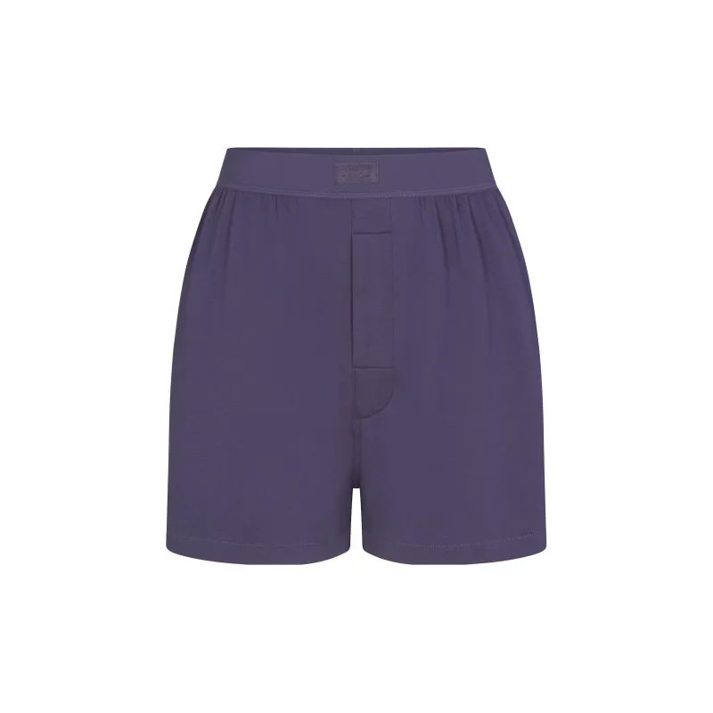 SKIMS FW23 BOYFRIEND LOOSE BOXER Casual Shorts Women's SLEET/Freezing Rain-0