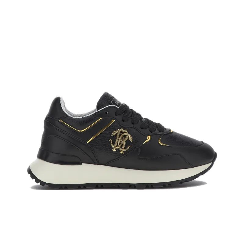 Roberto Cavalli Mid-Top Casual Shoes Women's Black-1