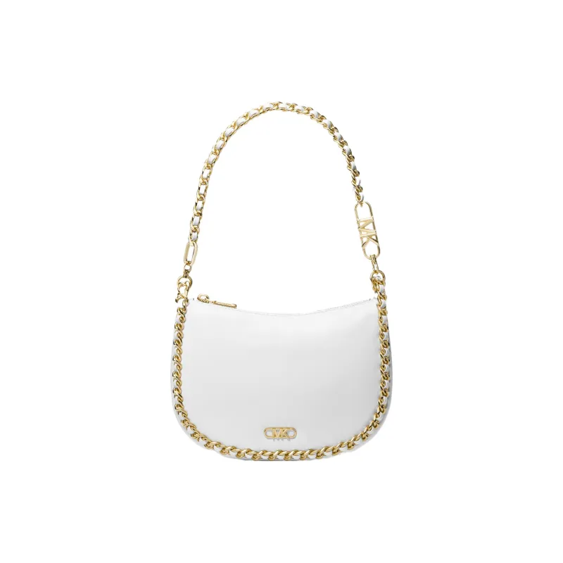MICHAEL KORS Sheepskin Shoulder Bag, Handbag, Shoulder Bag Trumpets Women's White-1