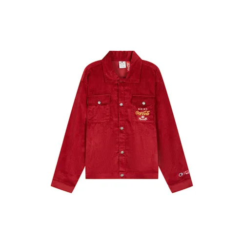 Coca-cola X Champion Coca-Cola Co-brand Jackets Unisex Red