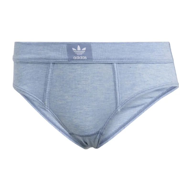 Adidas Originals ADICOLOR FLEX RIBBED COTTON BIKINI PANTS Underpants Women's 1 Pack Denim Blue-0