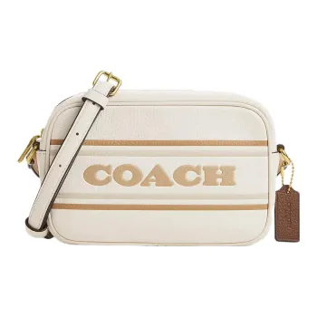 COACH Jamie Leather Camera Bag Shoulder Bag Crossbody Bag Mini Women's Cream White