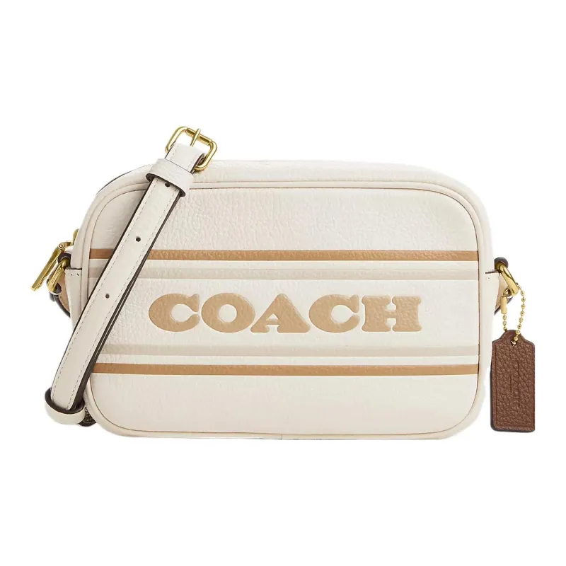 COACH Jamie Leather Camera Bag Shoulder Bag Crossbody Bag Mini Women's Cream White-0