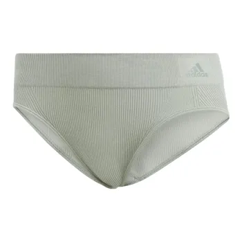 Adidas RIBBED ACTIVE SEAMLESS HIPSTER UNDERWEAR Underpants Women's 1 Pack Silver Green
