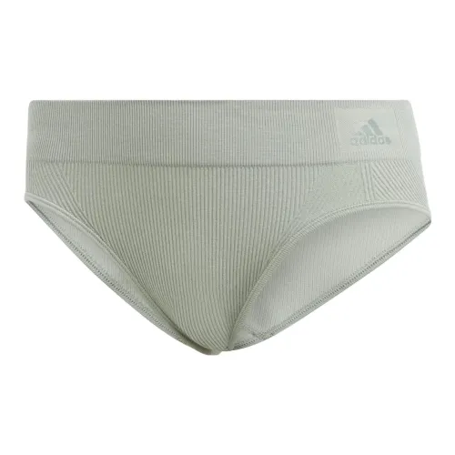 Adidas RIBBED ACTIVE SEAMLESS HIPSTER UNDERWEAR Underpants Women's 1 Pack Silver Green