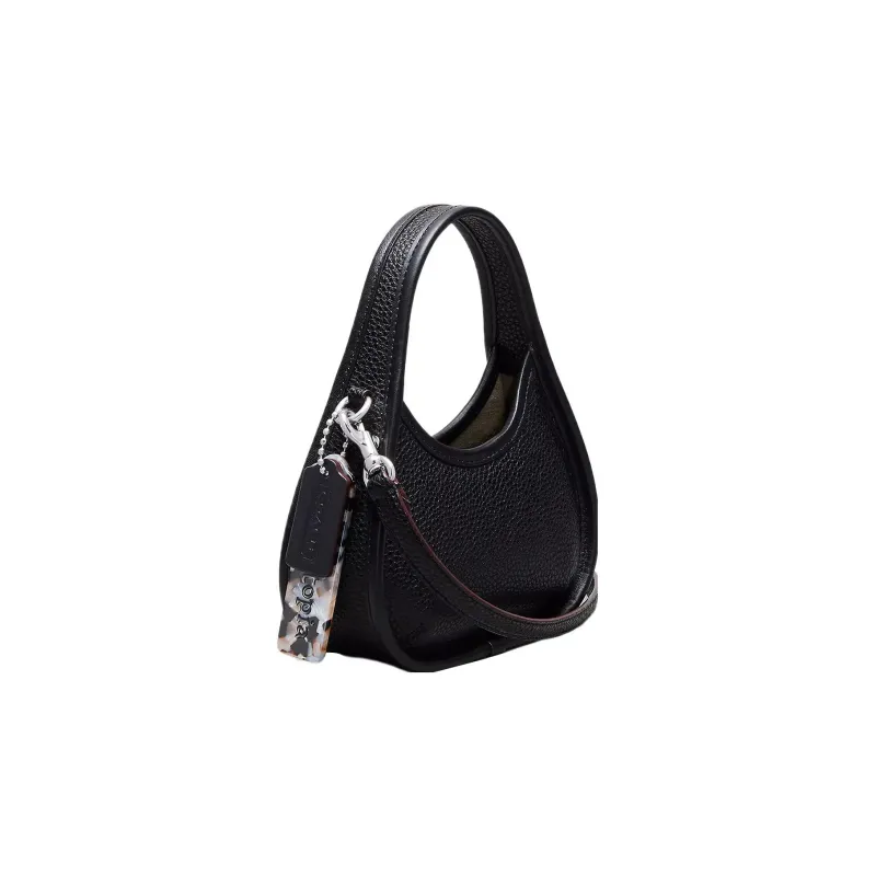 Coachtopia Ergo Recycled Leather Shoulder Bag Handbag Shoulder Bag Crossbody Bag Mini Black-1