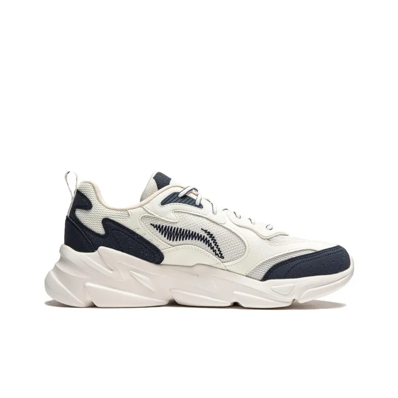 LiNing Cloud Sea Cushioning Anti-Slip And Wear-Resistant Support Casual Shoes Men's Blue White-1