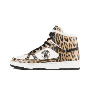 Roberto Cavalli Jaguar print Hi top Sneakers