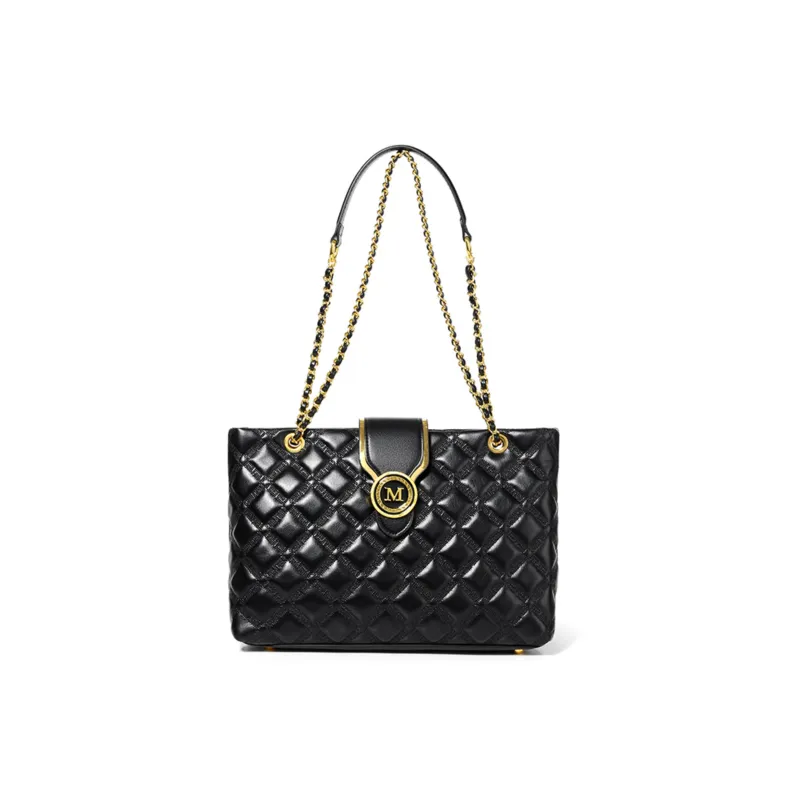 Versman PU Shopping Bag Tote Bag Shoulder Bag Crossbody Bag Regular Women's Classic Black-0