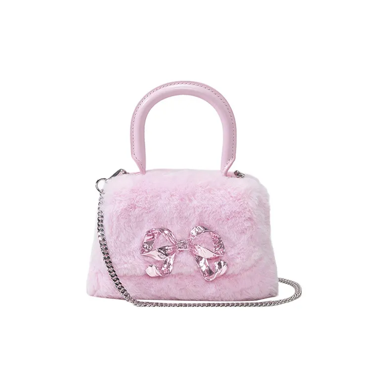 Self portrait Polyester Shoulder Bag, Crossbody Bag, Handbag Extra Mini Women's Pink-4