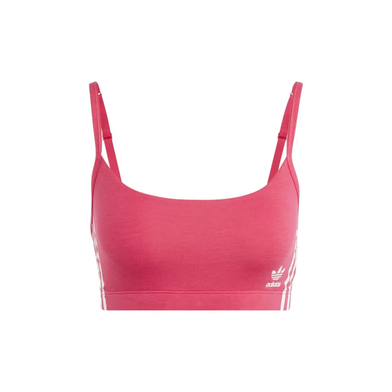 Adidas Originals ADICOLOR COMFORT FLEX COTTON SCOOP BRALETTE Bra Women's Pink-0