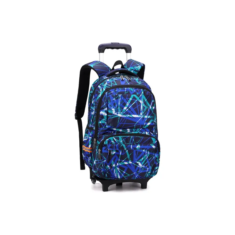 Natural Fish Nylon Backpack Regular Men's Sky Blue Starry Sky/Black Starry Sky/Blue Stripes/Blue Geometric-12