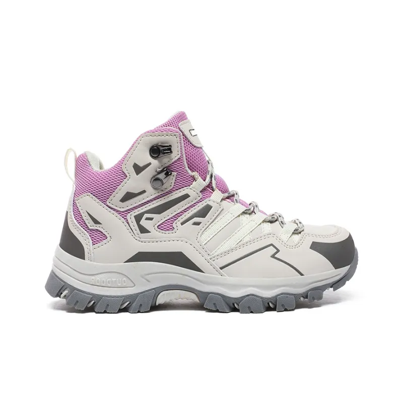 GESENLANG Waterproof Coverage High Top Outdoor Shoes Women's Gray Purple-1
