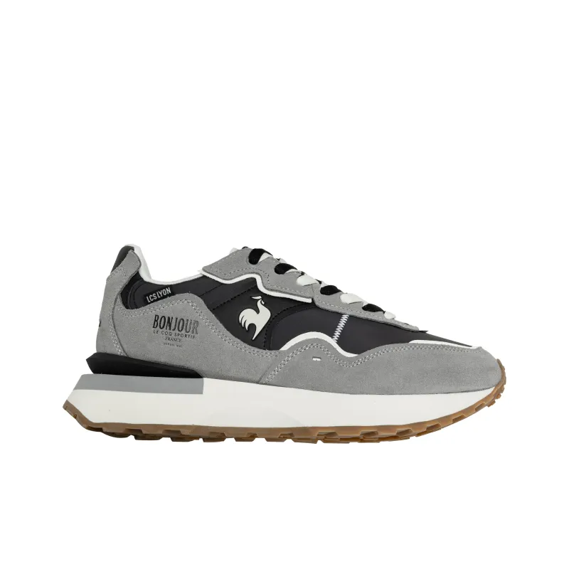 Le Coq Sportif Casual Shoes Unisex Low Top Black/Gray/White-1