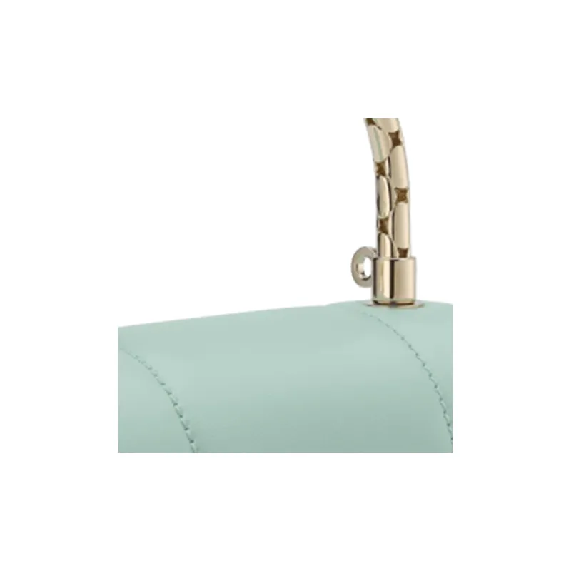 BVLGARI Serpenti Reverse Calfskin Shoulder Bag Crossbody Bag Handbag Mini Women's Light Blue-4