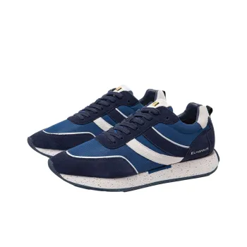 ELHANN.H Slip Resistant, Abrasion Resistant, Breathable Low Top Casual Shoes Men's Dark Blue