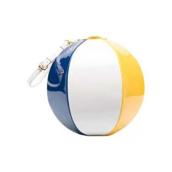 MOSCHINO Artificial Leather Clutch Women's White & Multicolor