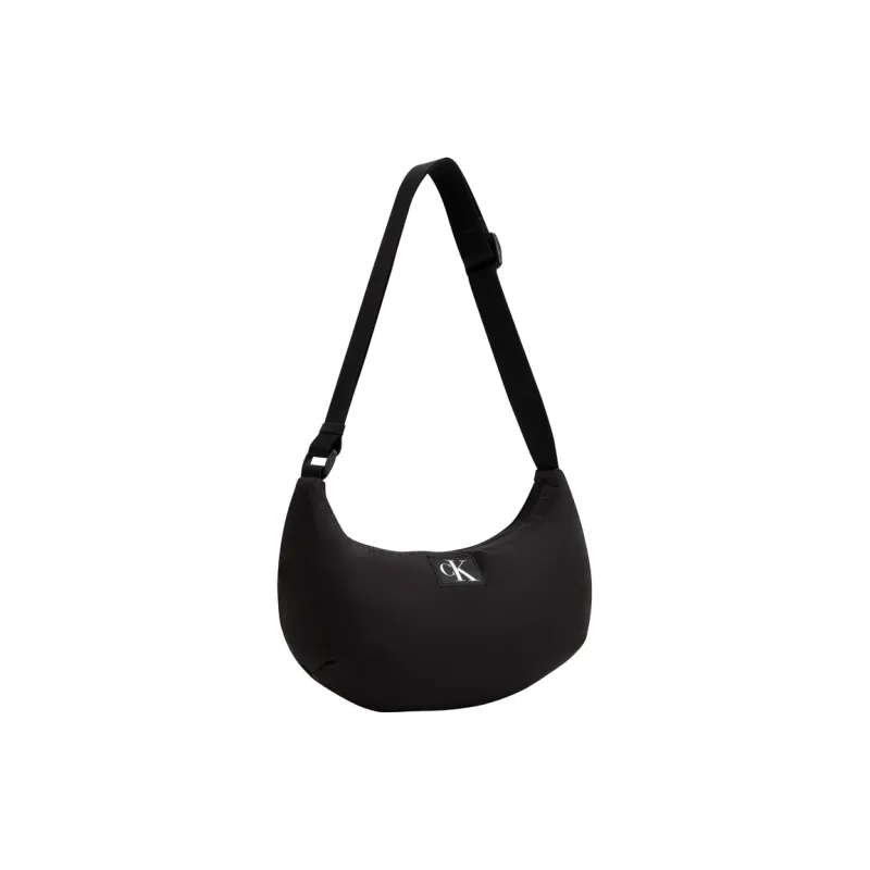 CALVIN KLEIN Fabric Shoulder Bag Medium Size Women's Space Black-1