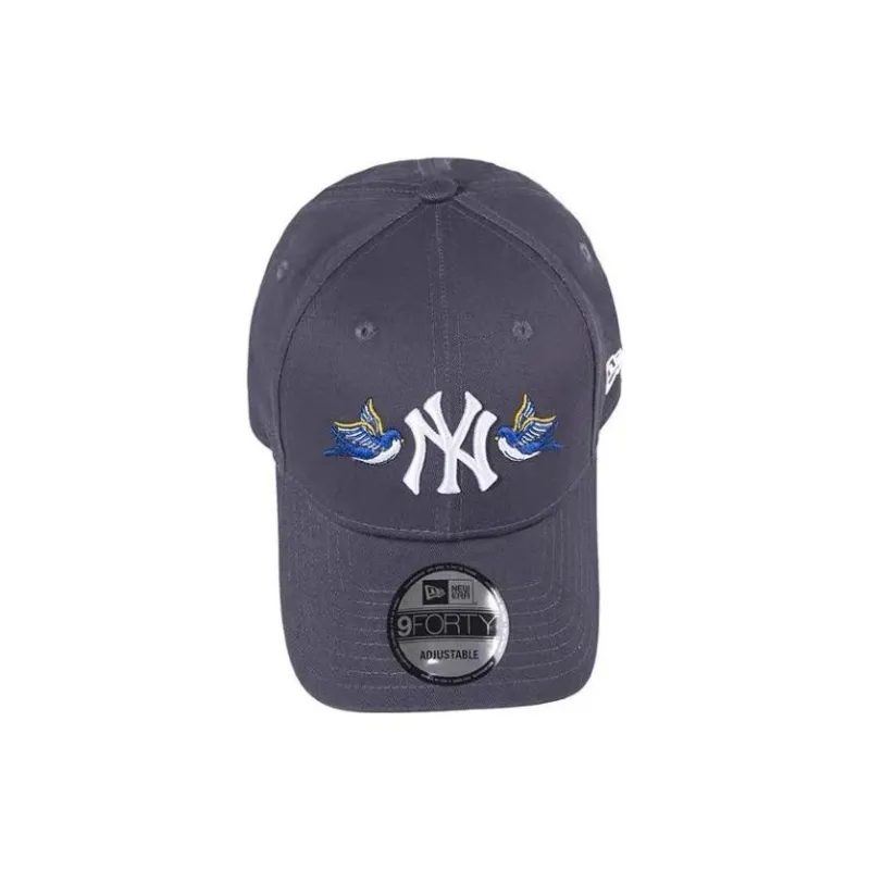 New Era Cotton Polyester Baseball Caps Unisex Gray-4