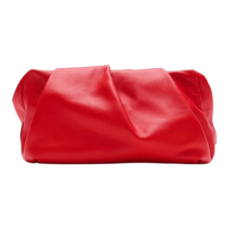 Burberry Lambskin Clutch Women's Mailbox Red-2