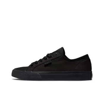 DC Shoes Manual Lightweight And Breathable Low Top Skateboard Shoes Unisex Black