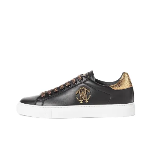 Roberto Cavalli Skateboard Shoes Women's Low-Top Black