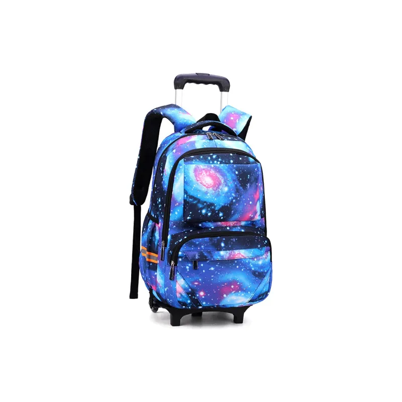 Natural Fish Nylon Backpack Regular Men's Sky Blue Starry Sky/Black Starry Sky/Blue Stripes/Blue Geometric-1