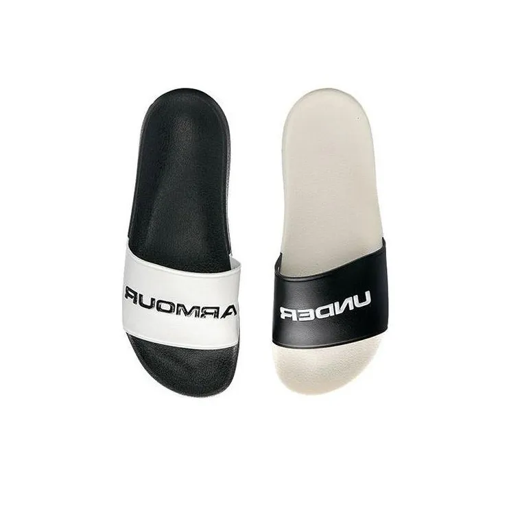 Under Armour Core Remix Slides 'White Black'-3