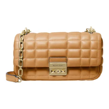 MICHAEL KORS Sheepskin Pillow Bag Portable Crossbody Bag Shoulder Bag Women's Peanut