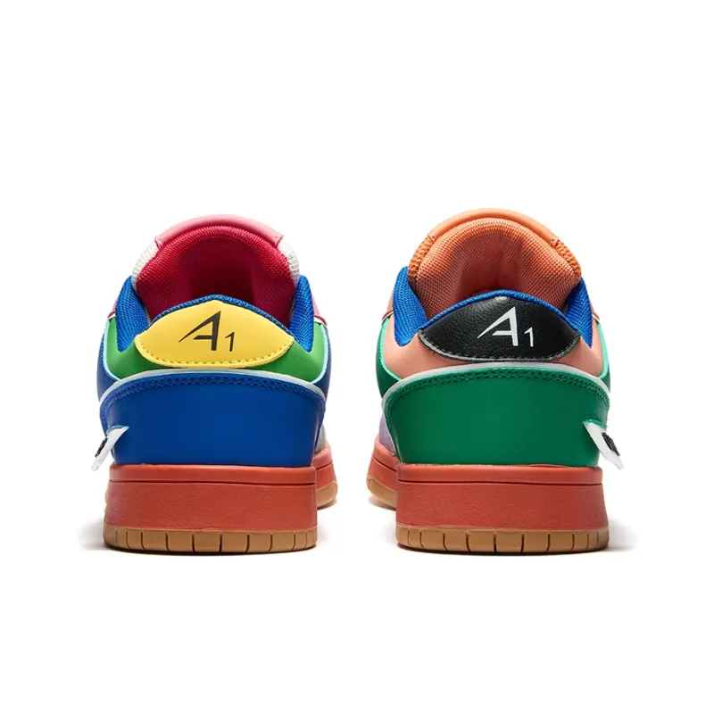 A1 Puffy Shoes Abrasion Resistant Balance Breathable Low Top Skateboard Shoes Unisex-66