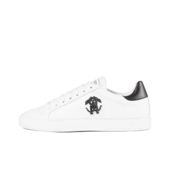 Roberto Cavalli Mirror Snake Leather Sneakers