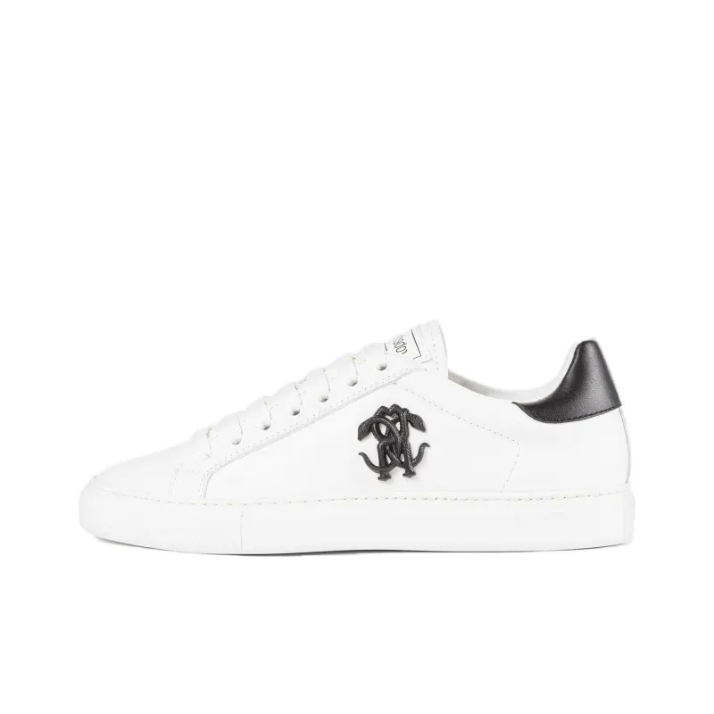 Roberto Cavalli Mirror Snake Leather Sneakers-0