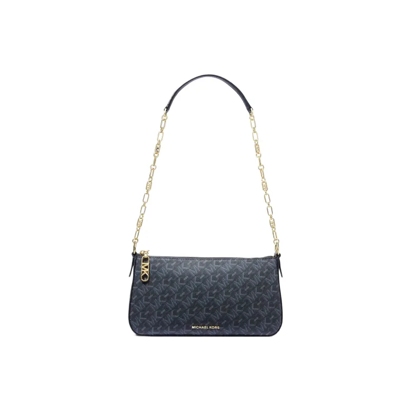 MICHAEL KORS Artificial Leather Shoulder Bag, Handbag, Shoulder Bag Women's Dark Blue & Light Blue-0