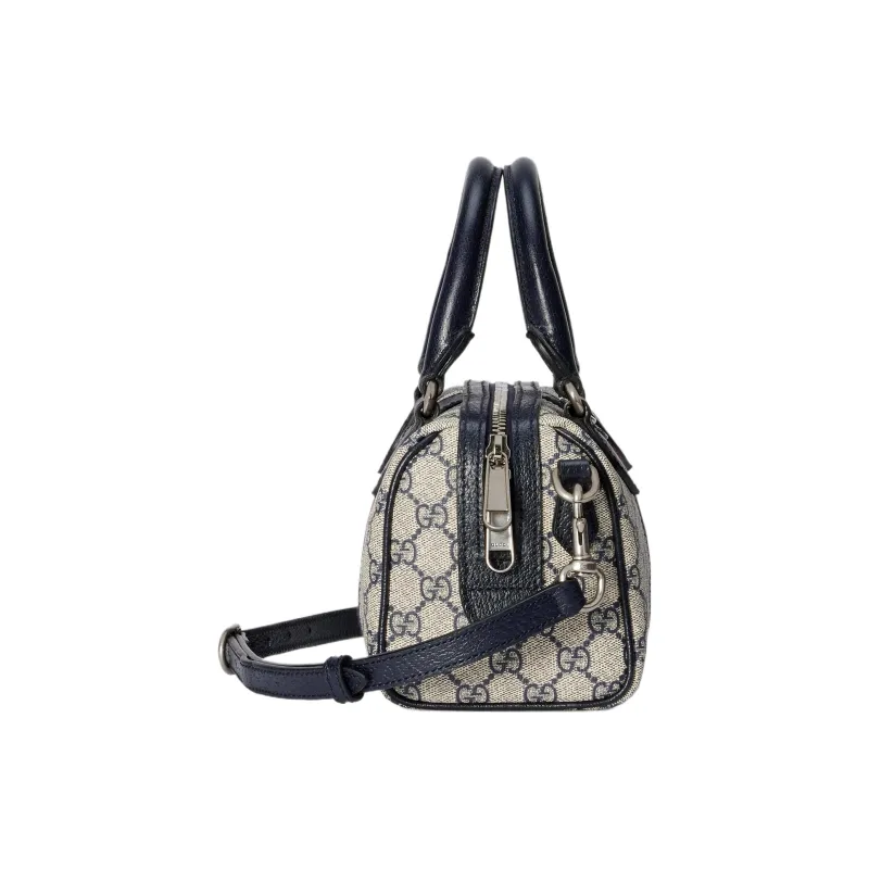 GUCCI Ophidia GG Supreme Canvas With Leather Shoulder Bag Crossbody Bag Handbag Mini Women's Beige & Blue-2