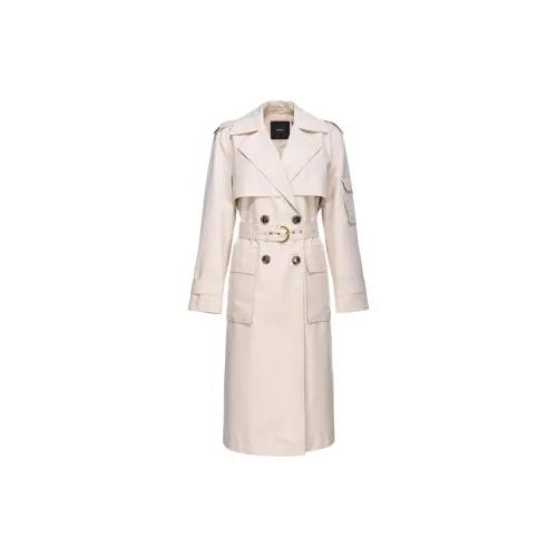 PINKO Trench Coats Women's Light Beige