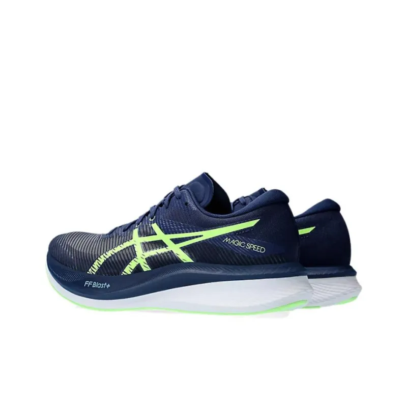 Asics Magic Speed 3 Blue Expanse Illuminate Green-4
