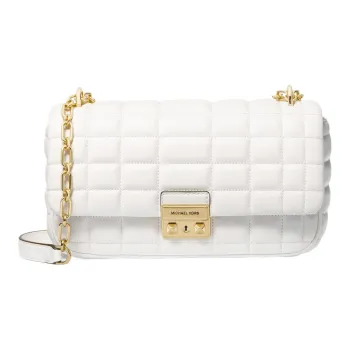 MICHAEL KORS Sheepskin Pillow Bag Handbag, Shoulder Bag Women's White