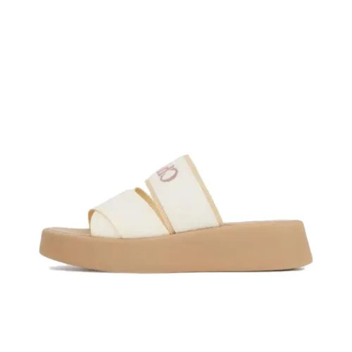 Chloé Mila 40mm Logo-embroidered Slides