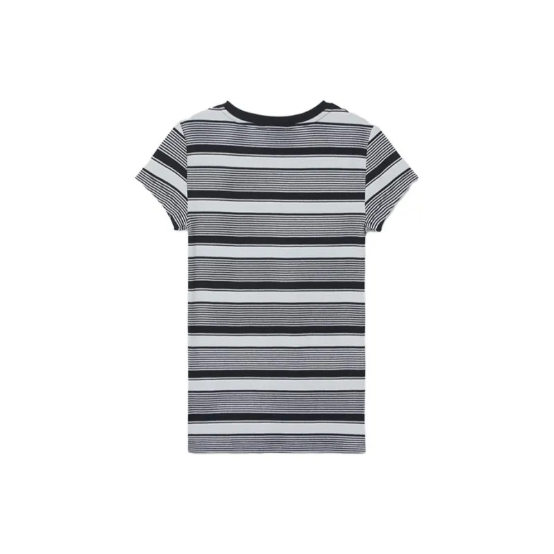 CLUB MONACO T-Shirt Women's Black White-1