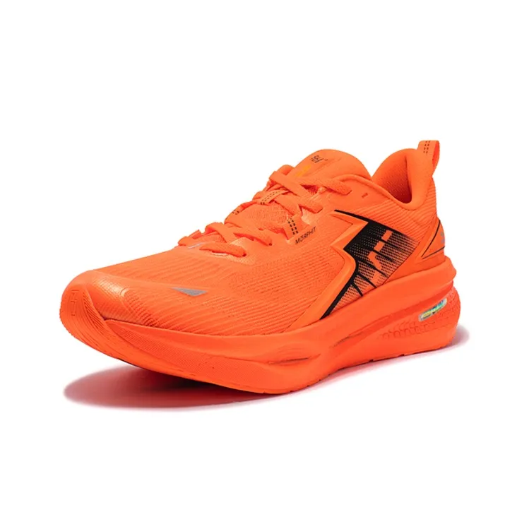 361° Float Running Shoes Men Low Top Fluorescent Super Orange/Obsidian Black-1