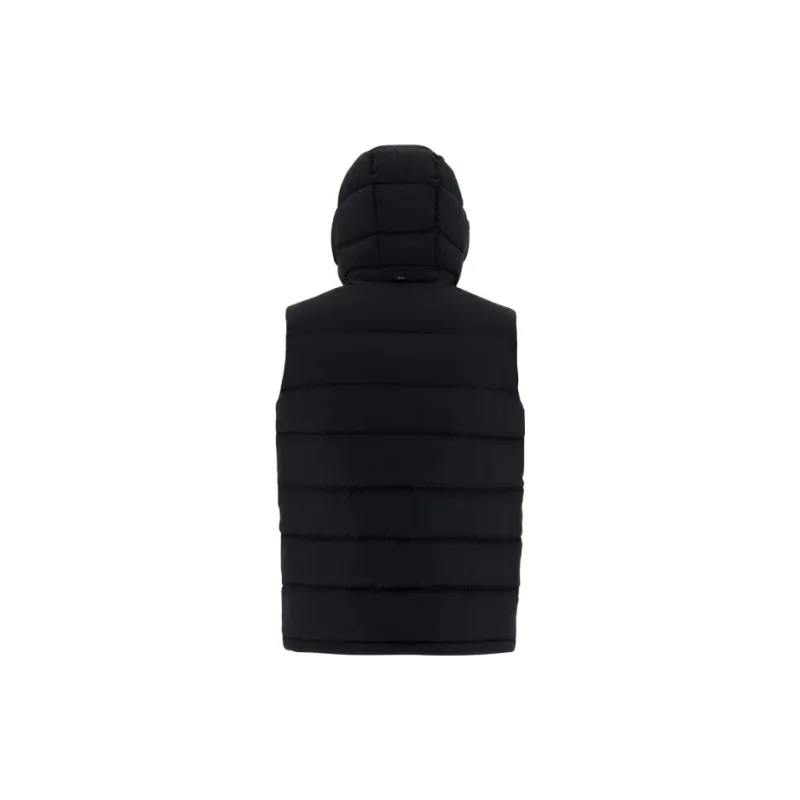 HERNO Super Matt Waistcoat Vest Men's Black-1