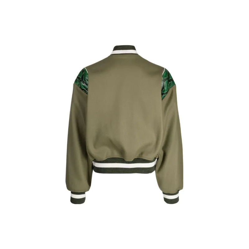 BALLY Snakeskin Effect detail Bomber Jacket-1