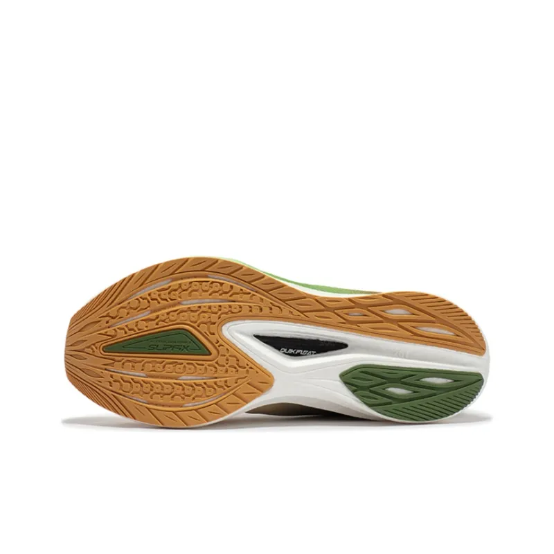 361° Cushioning Anti-Slip And Wear-Resistant Low-Top Running Shoes Men's White Green-4