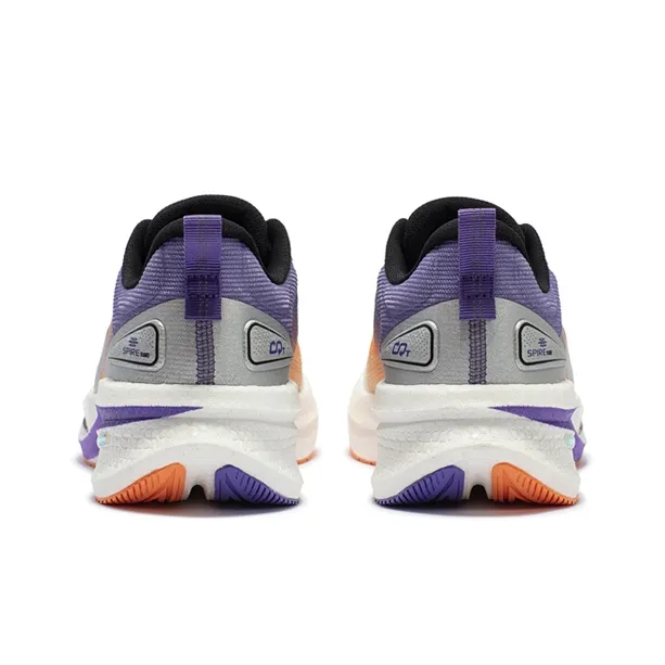 361° Float Cushioning Anti Slip And Wear Resistant Low Top Running Shoes Men's White Purple-3