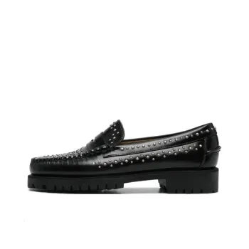 Sebago Stud-embellished Leather Loafers