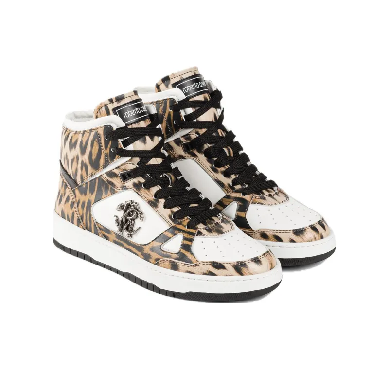 Roberto Cavalli Jaguar-print Hi-top Sneakers-2