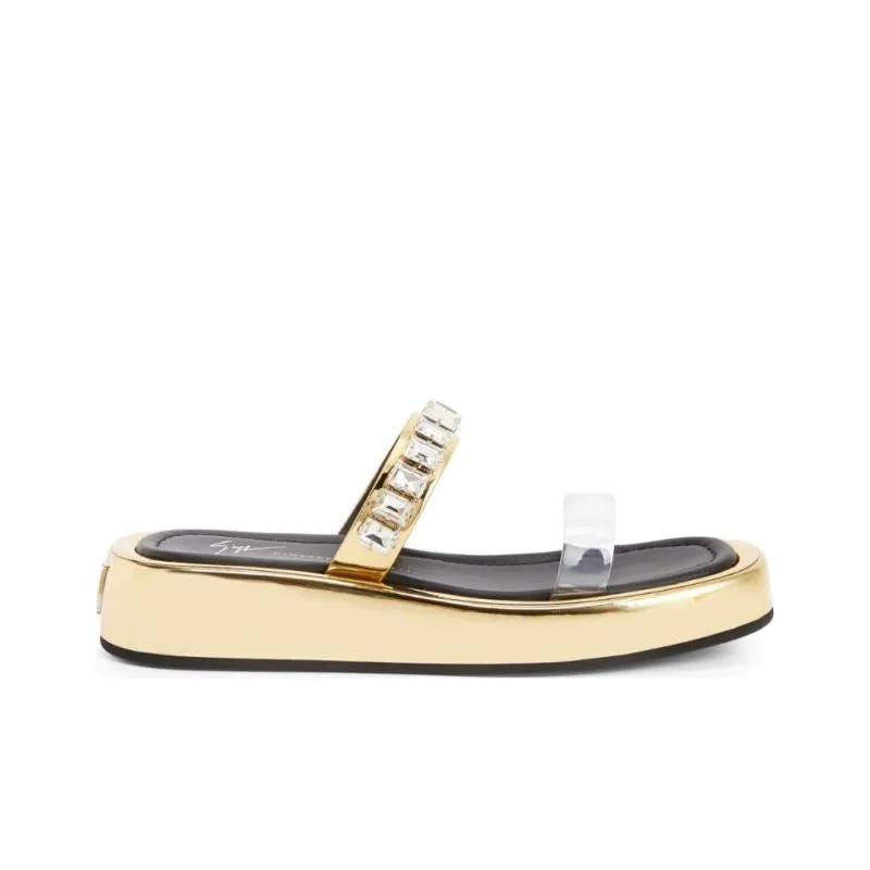 giuseppe zanotti Melburne Crystal Flat Sandals-1